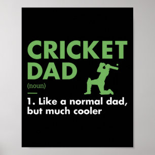 Sport Dad Definition Cricket Poster