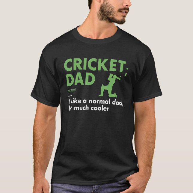 Sport Dad Definition Cricket T-Shirt (Vorderseite)