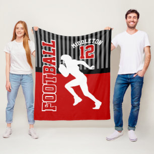 🏈 Sport - Dunkelrot Fleecedecke