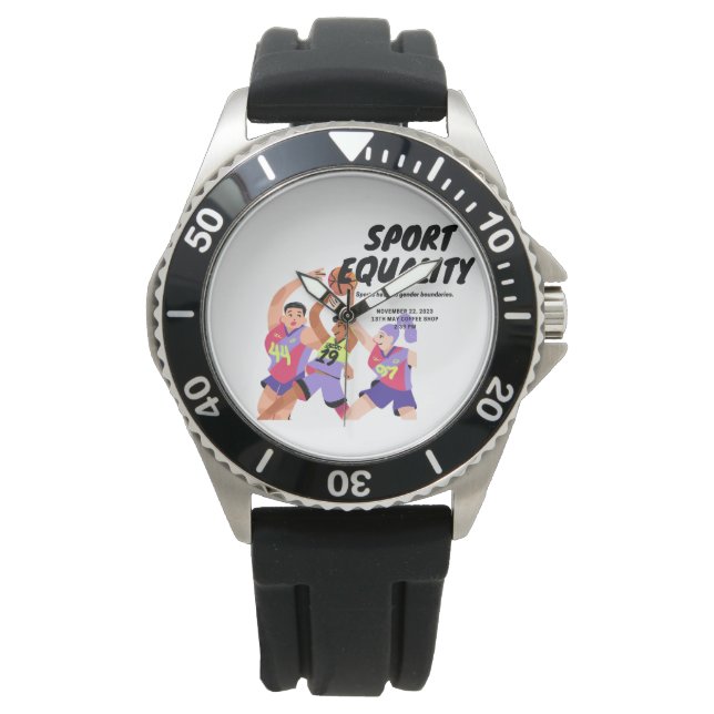 "Sport Equality" - Sport Armbanduhr (Vorderseite)