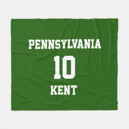 Sport Fan Ihre eigenen Lincoln Green Fleecedecke