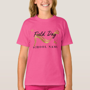 Sport Feldtag Rot-grüne gelbe Farbe Team T-Shirt