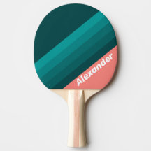 Sport Flamingo Aqua Streifen mit Namen
