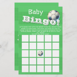 Sport Football Baby Bingo Game Flyer
