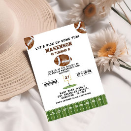 Sport Football  Second Birthday 8th year Down Einladung