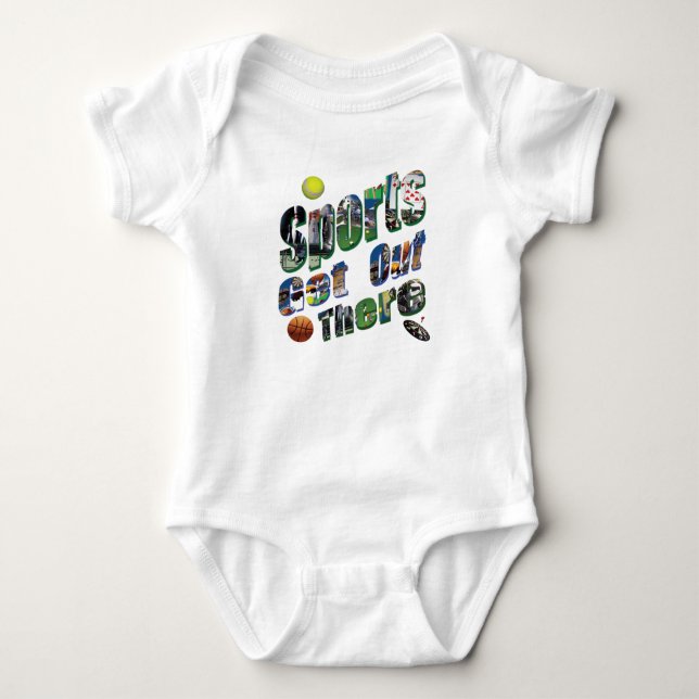 Sport: Foto-Logo, Baby Strampler (Vorderseite)