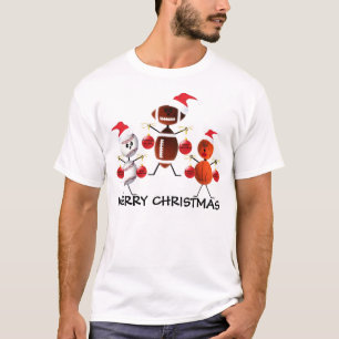 Sport Frohe Weihnachten T-Shirt