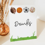 Sport Fußball Basketball Fußball Baseball Drinks Sockelschild<br><div class="desc">Dies ist ein Sport Fußball Basketball Fußball Baseball Drinks Tafelzeichen!</div>
