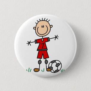 Sport-Fußball-Knopf Button