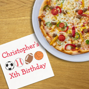 Sport Geburtstag Serviette