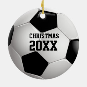 Sport-Geschenke des Fußball-Weihnachten20xx   Keramik Ornament