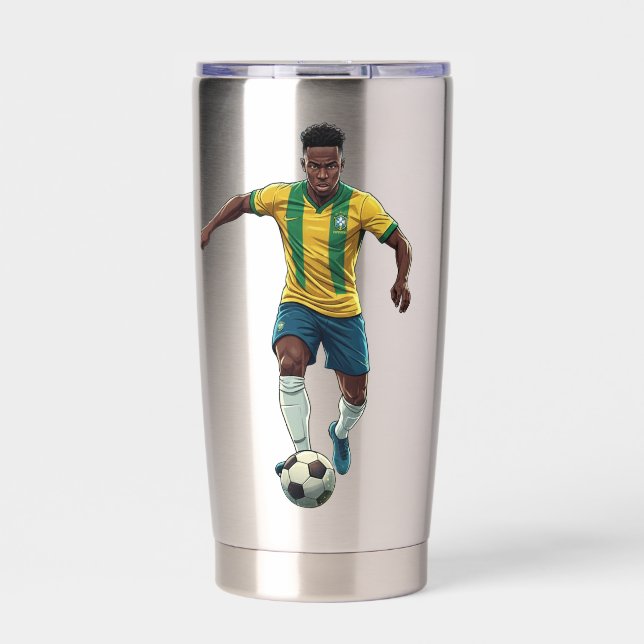 Sport-Hydrationsflasche für Fußballfans Thermobecher (Vorderseite)