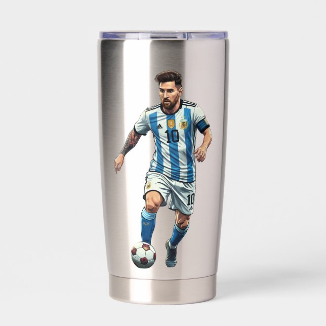 Sport-Hydrationsflasche für Fußballfans Thermobecher (Vorderseite)
