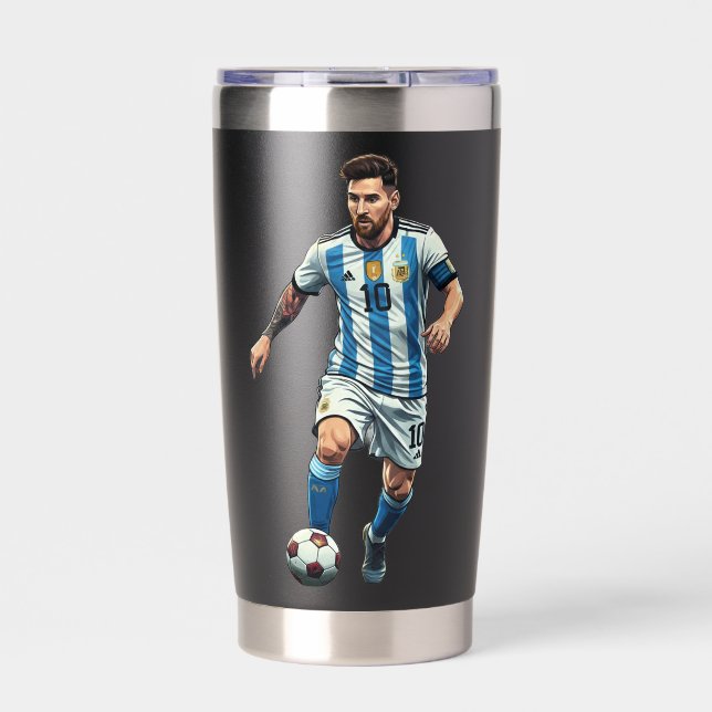 Sport-Hydrationsflasche für Fußballfans Thermobecher (Vorderseite)