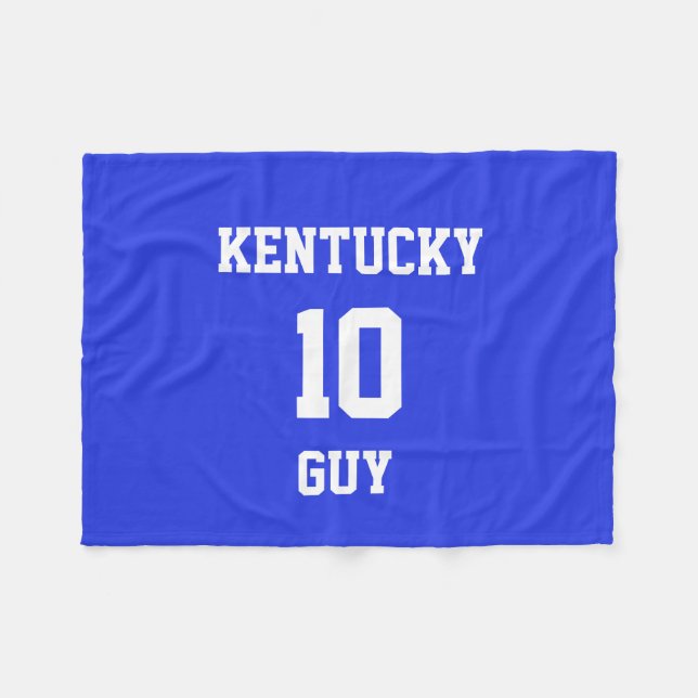 Sport Ihr eigenes Pfalz Blau Fleecedecke (Vorderseite (Horizontal))