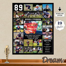 Sport in der Hochschule Senior 19 Foto Collage Top Poster