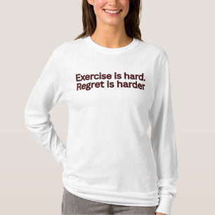 Sport ist hart. Reue ist härter - Zitat aus dem Fi T-Shirt