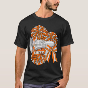 Sport Jubel Schwester Bogen Orange Cheerleading Ch T-Shirt