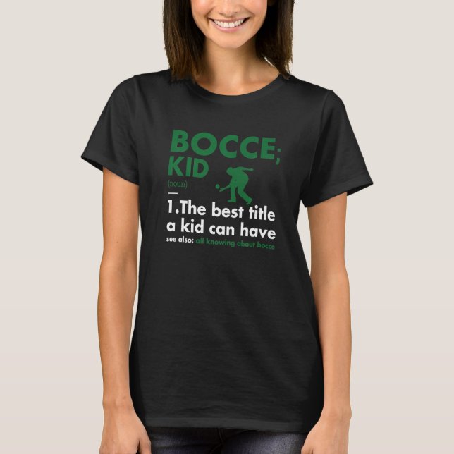 Sport Kid Definition Bocce Premium T-Shirt (Vorderseite)