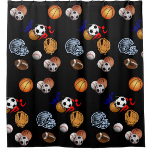 Sport Kinder Duschvorhang