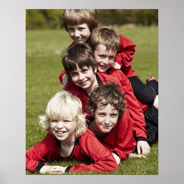 Sport, Kinder, Fußball Poster (Vorne)