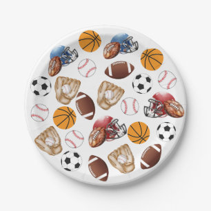 Sport-Kinder-Geburtstagsfeier Pappteller