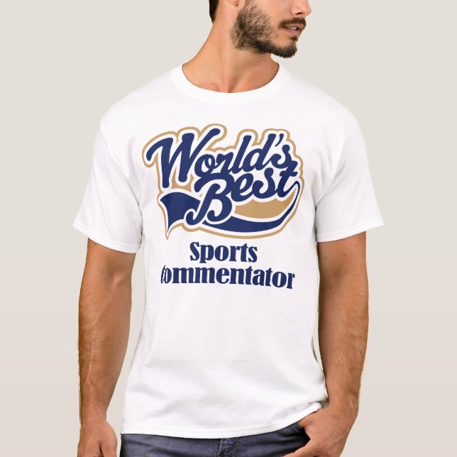Sport-Kommentator-Geschenk T-Shirt (Vorderseite)