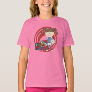 Sport-Mädchen-Volleyball-T-Shirts und Geschenke T-Shirt