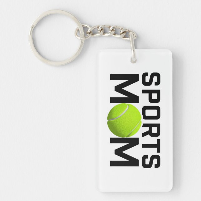 Sport-Mama Tennisdesign Schlüsselanhänger (Vorderseite)