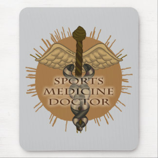Sport Medicine Doctor Caduceus Mousepad
