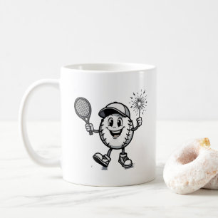Sport mit Drehung feiern Kaffeetasse
