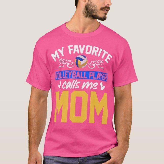 Sport Mütter Day Volleyball Mama Volleyball T-Shirt (Vorderseite)