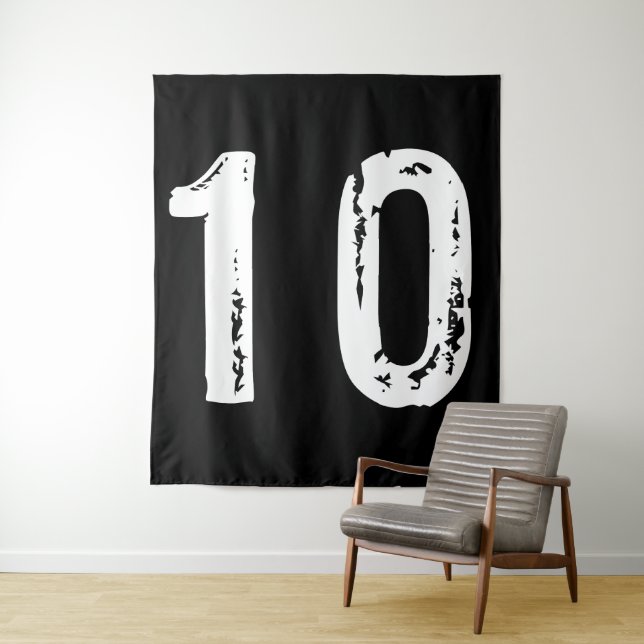 Sport Nummer 10 Wandteppich (Beispiel)