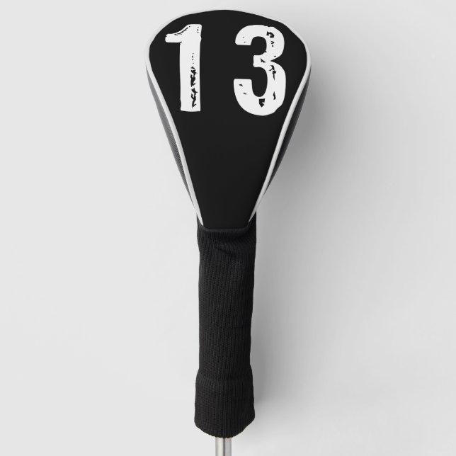 Sport Nummer 13 Golf Headcover (Vorderseite)