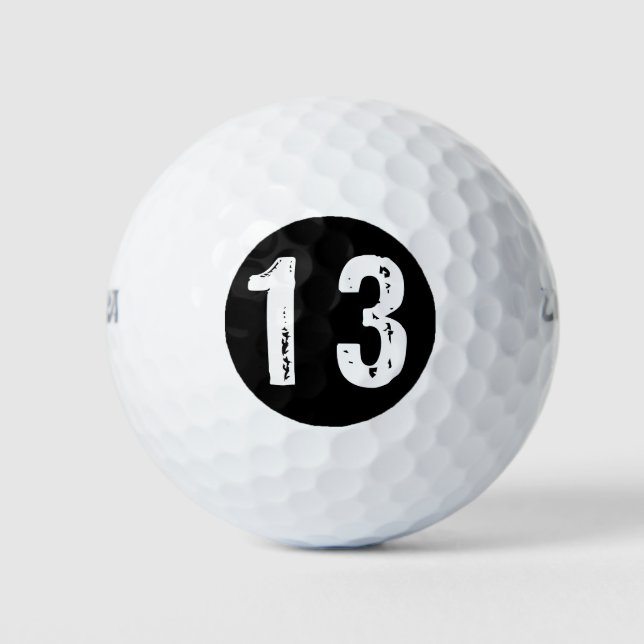 Sport Nummer 13 Golfball (Vorderseite)