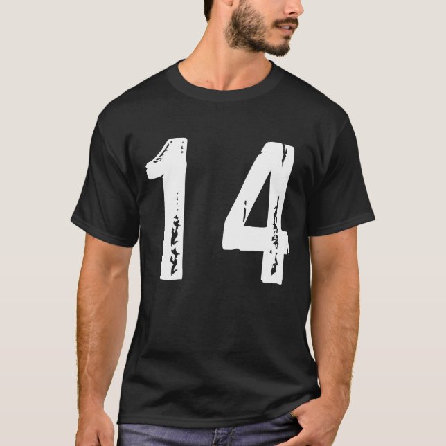 Sport Nummer 14 T-Shirt (Vorderseite)