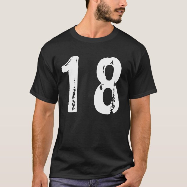 Sport Nummer 18 T-Shirt (Vorderseite)