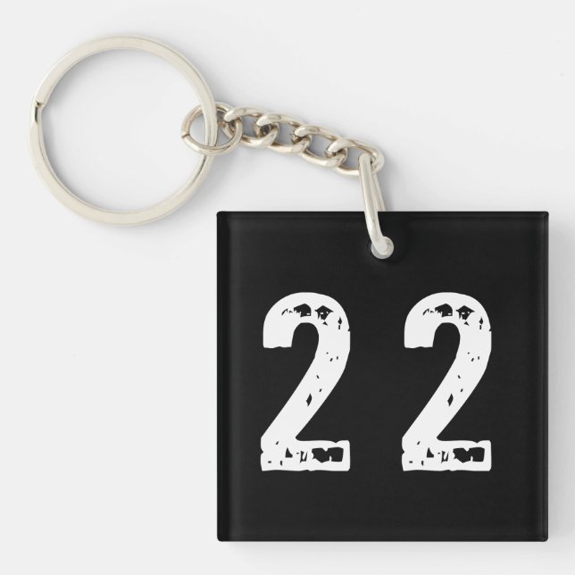 Sport Nummer 22 Schlüsselanhänger (Vorderseite)