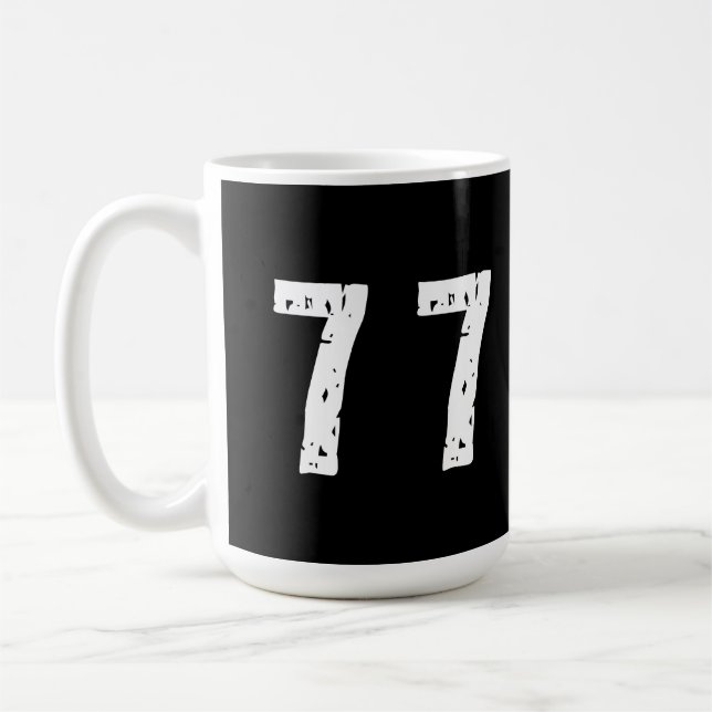 Sport Nummer 77 Kaffeetasse (Links)