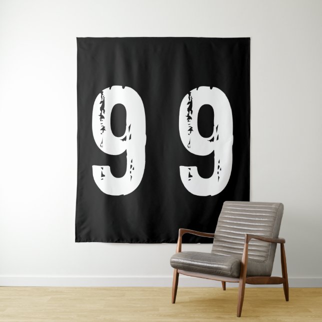 Sport Nummer 99 Wandteppich (Beispiel)