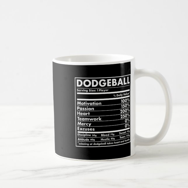 Sport Nutrition Dodgeball Kaffeetasse (Rechts)