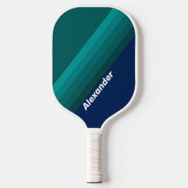 Sport Ocean Tide Streifen mit Namen Pickleball Schläger