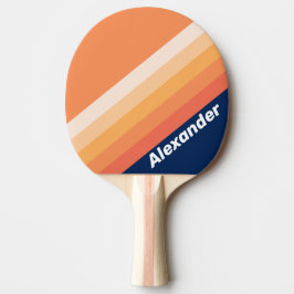 Sport Ozean Sonne Herbst Streifen mit Namen Tischtennis Schläger