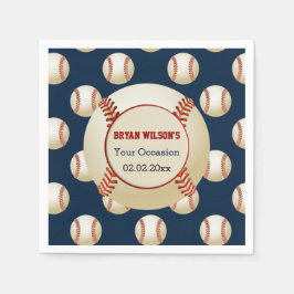 Sport Party Baseball Thema Personalisierte Serviet Serviette