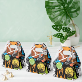 Sport Pattern With Balls Geschenkschachtel