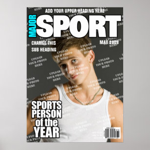 Sport Personalisiert Magazine Cover Poster