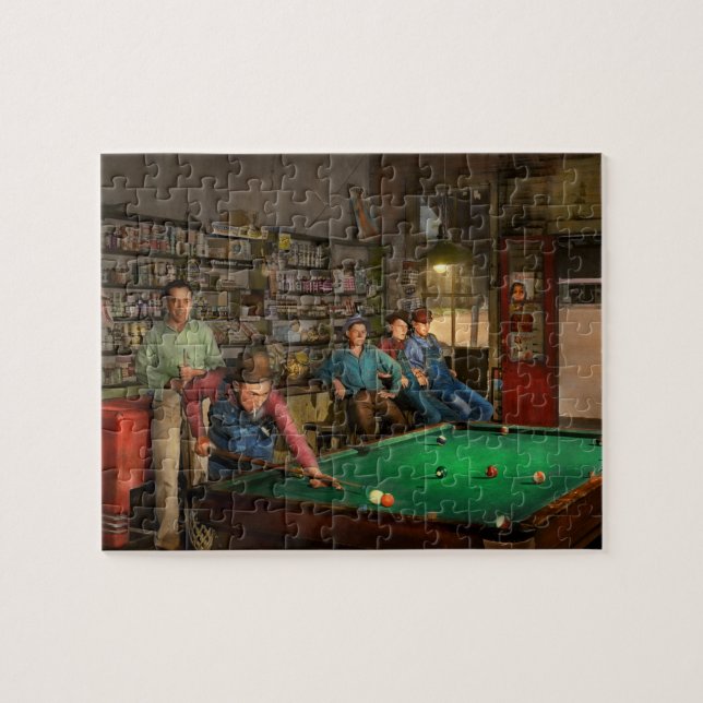 Sport - Pool - das Poolgedränge 1941 Puzzle (Horizontal)