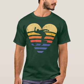 Sport Retro Sunset Heart Bowling friend girl T-Shirt