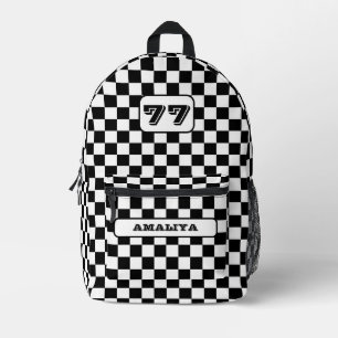 Sport-Rucksack mit Schachbrettmuster und individue Bedruckter Rucksack