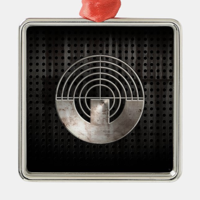 Sport-Schießen; Cool Silbernes Ornament (Vorne)